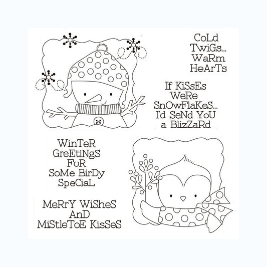 Cartoon Animals Clear Stamp for DIY Scrapbooking Card Making