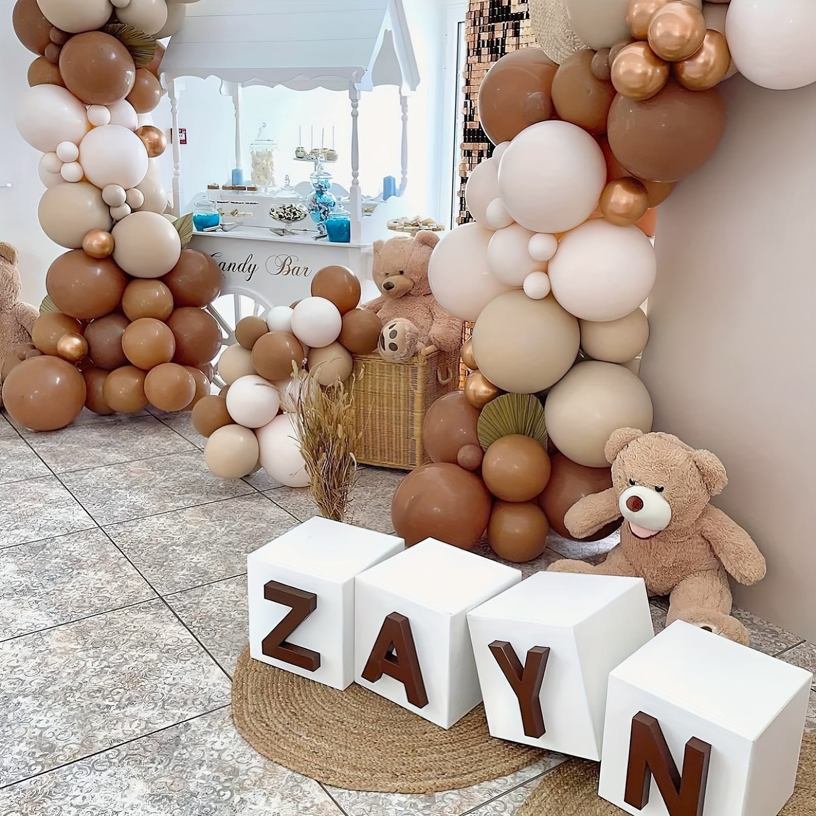 50pcs Coffee Brown Balloons 30-48 cm Dark Boho Brown Balloons