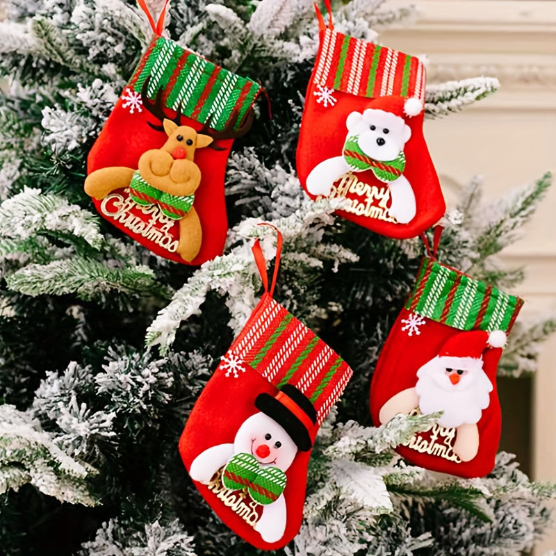 Christmas Snowman Stockings Candy Bags