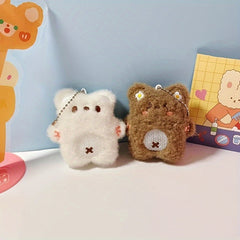 Cartoon Squeaky Bear Keychain Small Doll Key Chain Pendant Ornament