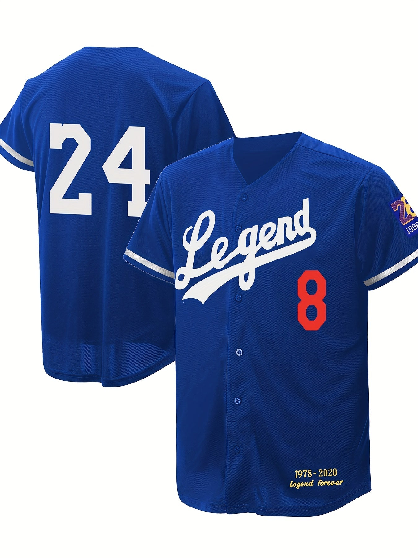 Youth Kid's 824 Embroidery Baseball Jersey Short Sleeve Uniform