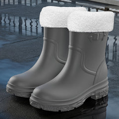 Women's Waterproof Casual Rain Boots Lightweight Non slip Shoes