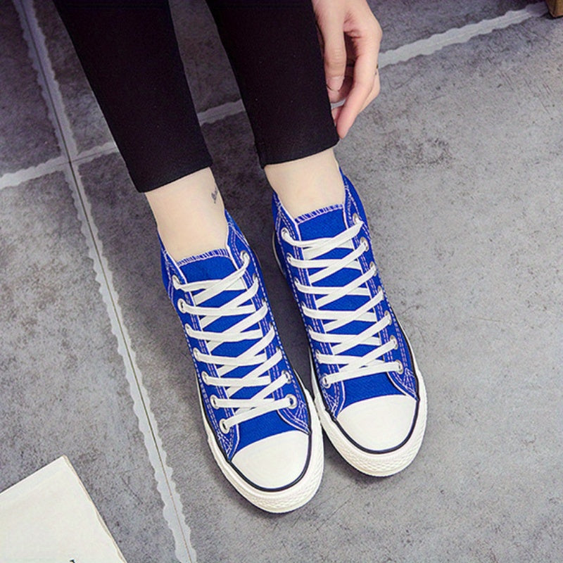 Women's High Top Canvas Sneakers Lace Up Walking Shoes