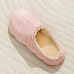 Plush Lined Waterproof Slippers for Women