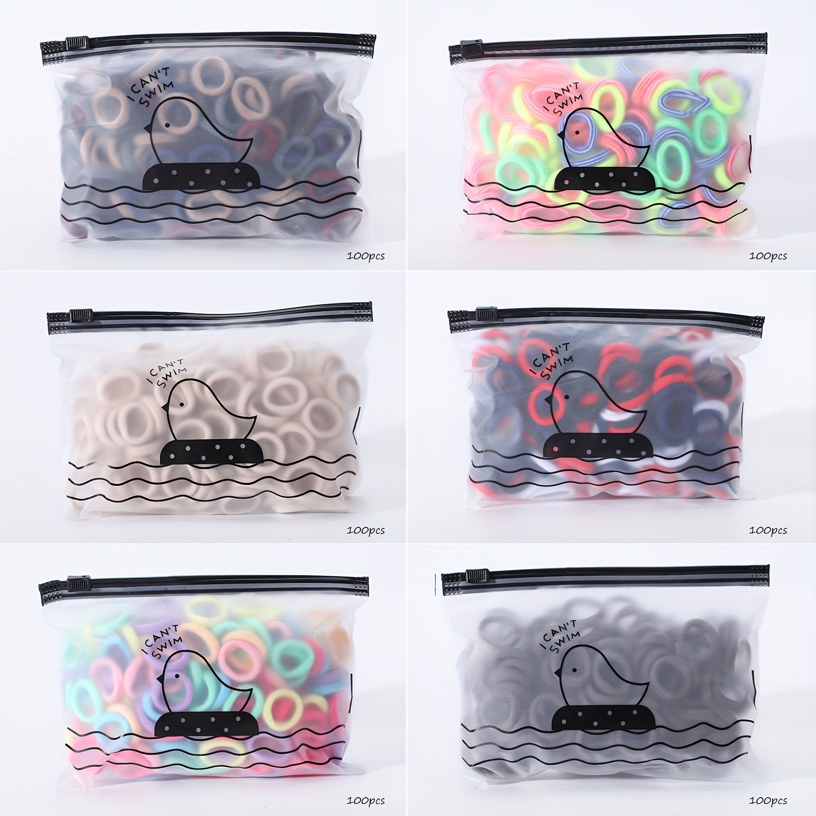 100pcs Girls High Elastic Hair Tie for Party Gift Daily Life