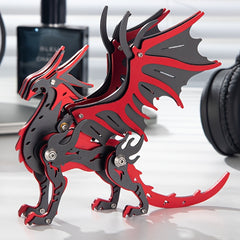 Dragon Model Kit Metal Puzzle Mechanical Dragon Assembly Toy DIY Craft Hobby Kit