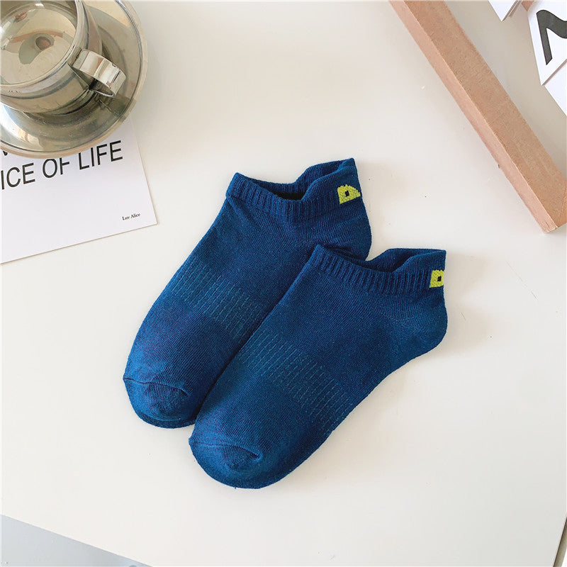 5 Pairs Boys Kids Casual Sports Socks Breathable Low Cut Ankle Socks