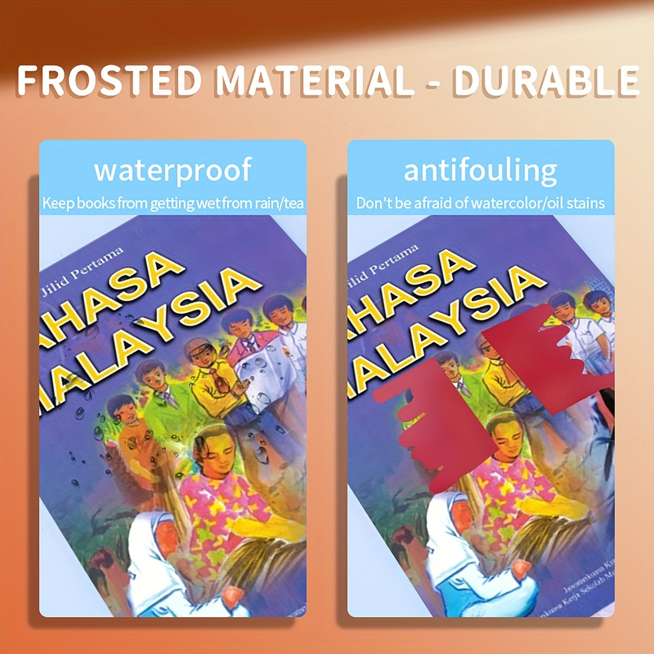 Self adhesive Transparent Book Film Matte Book Paper Textbook Full Set