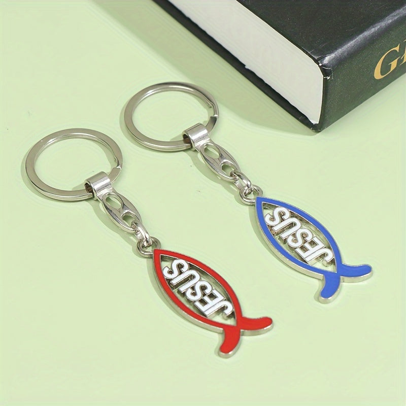 Fish Keychain Metal Charm Pendant Decoration Gift