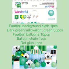 48pcs Football Party Balloons Celebration Balloons Football Balloons