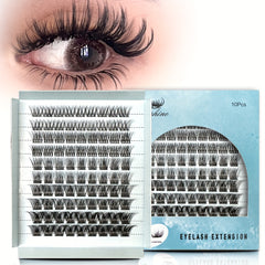 DIY Mixed Length Natural Cluster Lashes Extension False Eyelashes