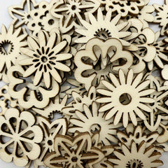 20pcs DIY Mini Wooden Crafts Painting Decorating Staining