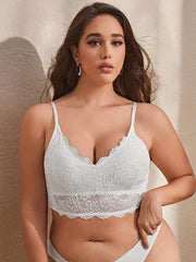 Lace Longline Bralet Sexy Medium Stretch