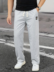 Coconut Tree Print Joggers Men s Casual Stretch Waist Drawstring Sweatpants