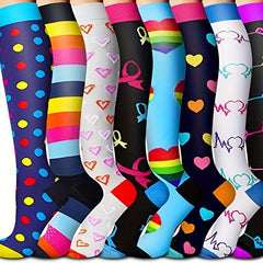 Men's Compression Sport Socks Sweat Absorbing Nylon Blend Socks