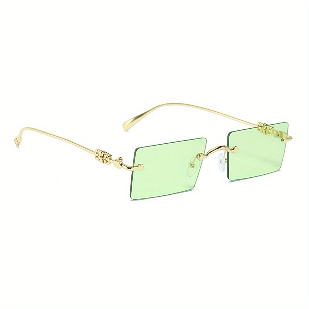 Men's Rimless UV Resistant Sunglasses for Summer Beach