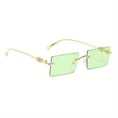 Men's Rimless UV Resistant Sunglasses for Summer Beach