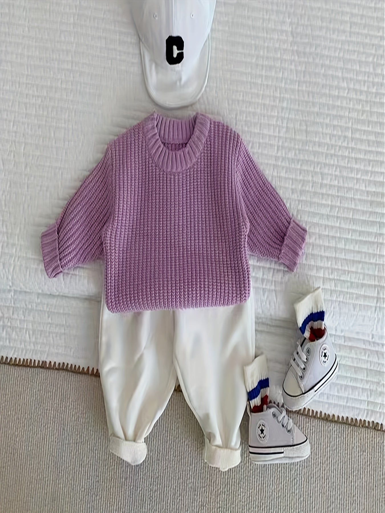 Baby Knit Sweater Pullover Top for Winter