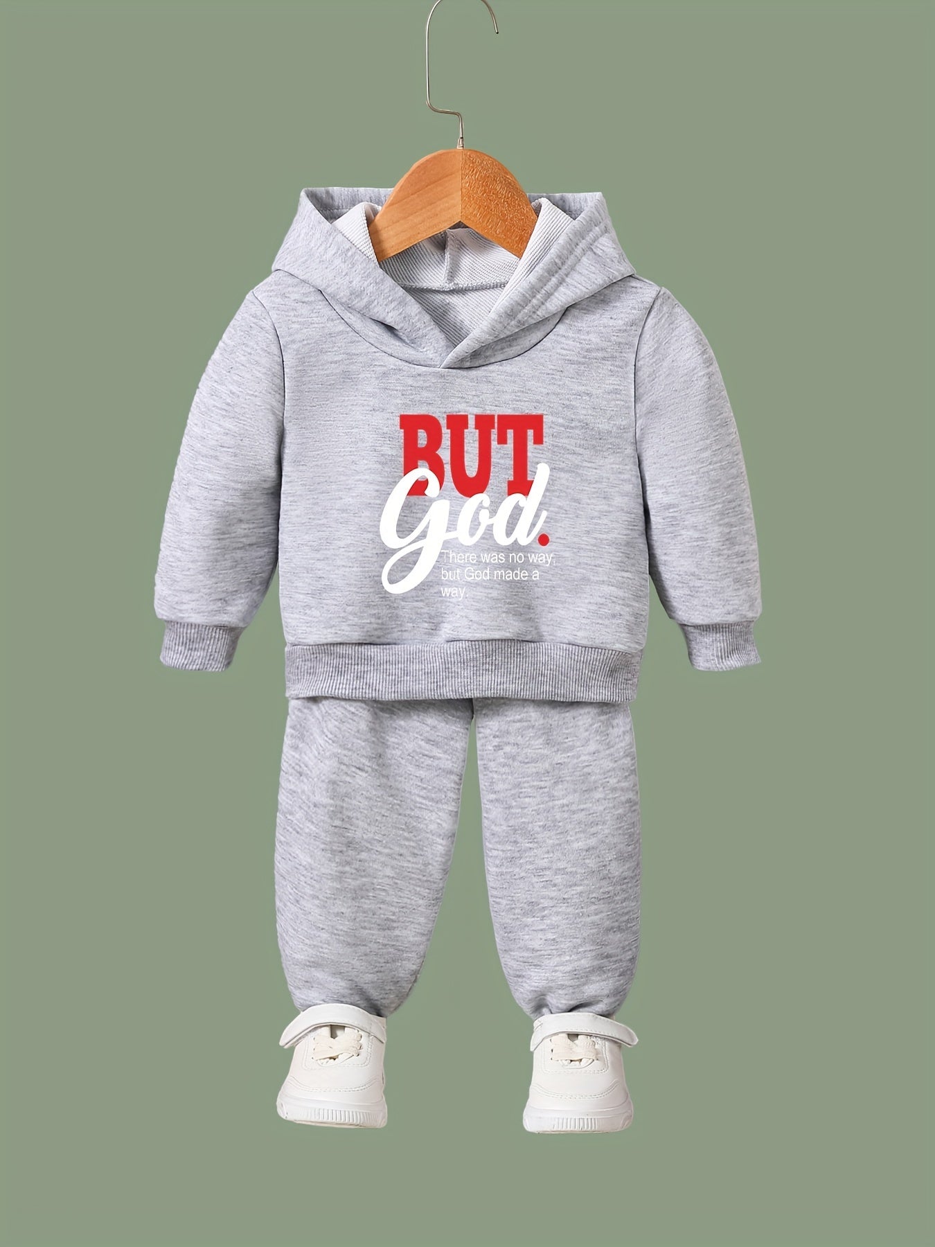 BUT GOD 2pcs Girls Sports Outfits Spring Fall Outdoor Gift