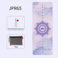 Portable Folding Suede Natural Rubber Yoga Mat Eco Friendly 1.5mm