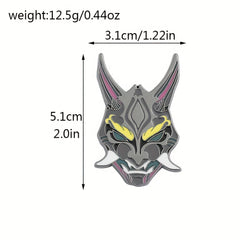3pcs Cartoon Mask Brooches For Girls Enamel Brooch Fluorescent Metal Badge