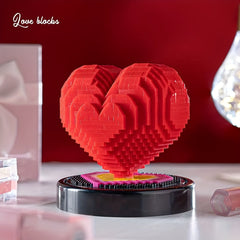 Red Heart Building Blocks Set - Perfect Valentine's Gift