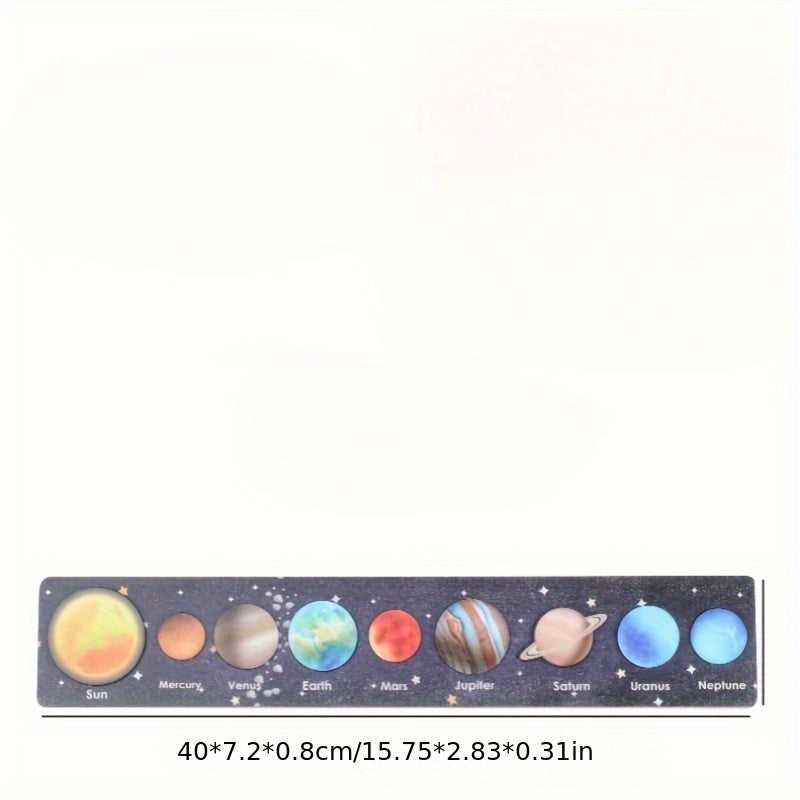 Wooden Solar System Puzzle Board Toy