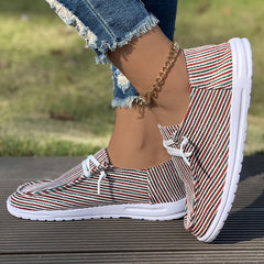 Women's Outdoor Skateboard Shoes with Striped Decoration