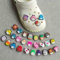 30pcs Animal Shoe Charms for Clogs Jigs Slides Sandals PVC Shoe Decorations