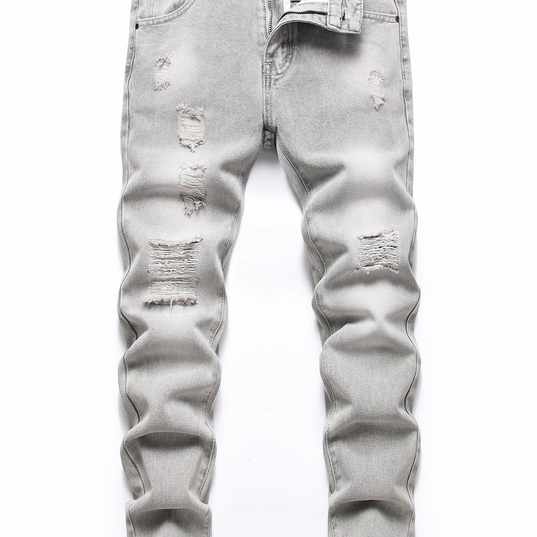 Boys Ripped Jeans Denim Pants Straight Cut Jeans For Spring And Autumn
