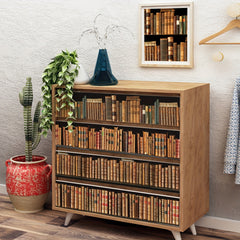 7pcs Bookshelf Staircase Stickers Drawer Stickers Self-adhesive Home Decoration