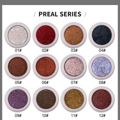 Creamy Pearl Eyeshadow 12 Colors - High Pigment