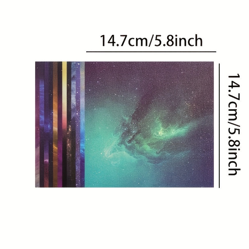Double Sided Origami Paper 6 Colors Easy Fold Square Paper for Arts and Crafts