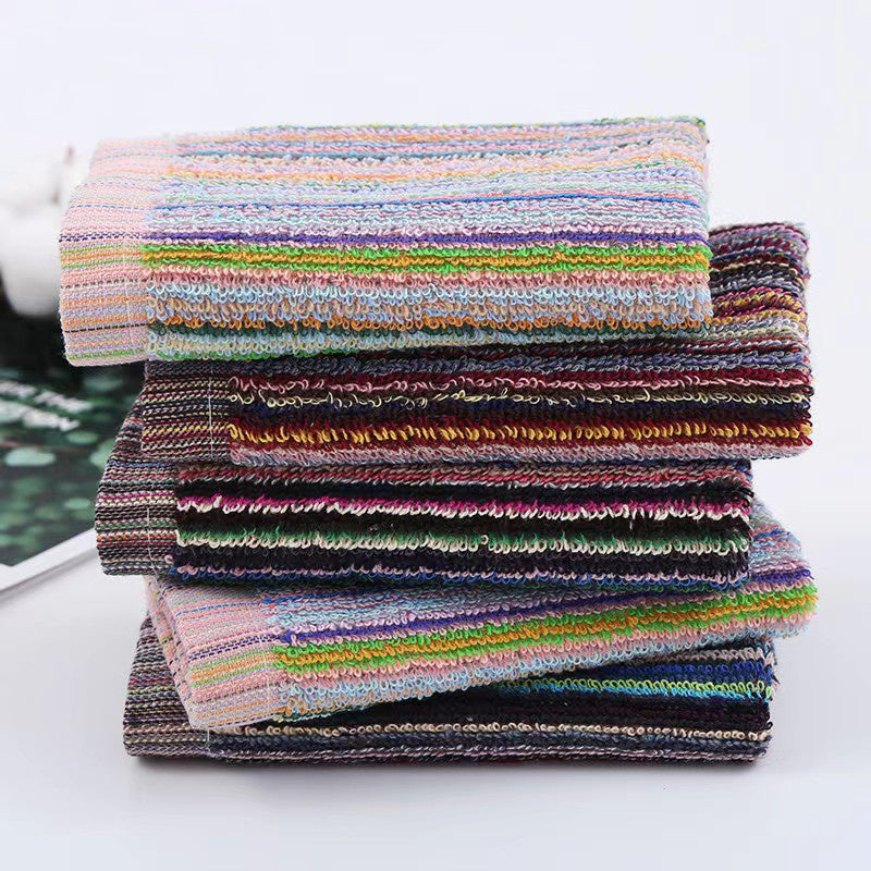 5 Pack Cotton Hand Towels Assortment Stain Resistant Soft 12x12 Inches