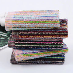 5 Pack Cotton Hand Towels Assortment Stain Resistant Soft 12x12 Inches