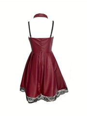 Japanese Anime Cosplay Dress Lace Trim Goth Style Costume