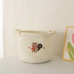 Small Bear Rabbit Storage Bag Baby Diaper Clothes Toy Basket