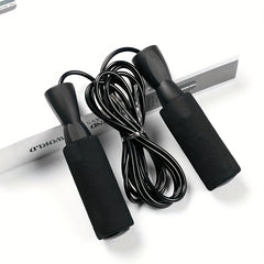 PVC Rope Skipping Rope With Sponge Handle - Fitness Exercise