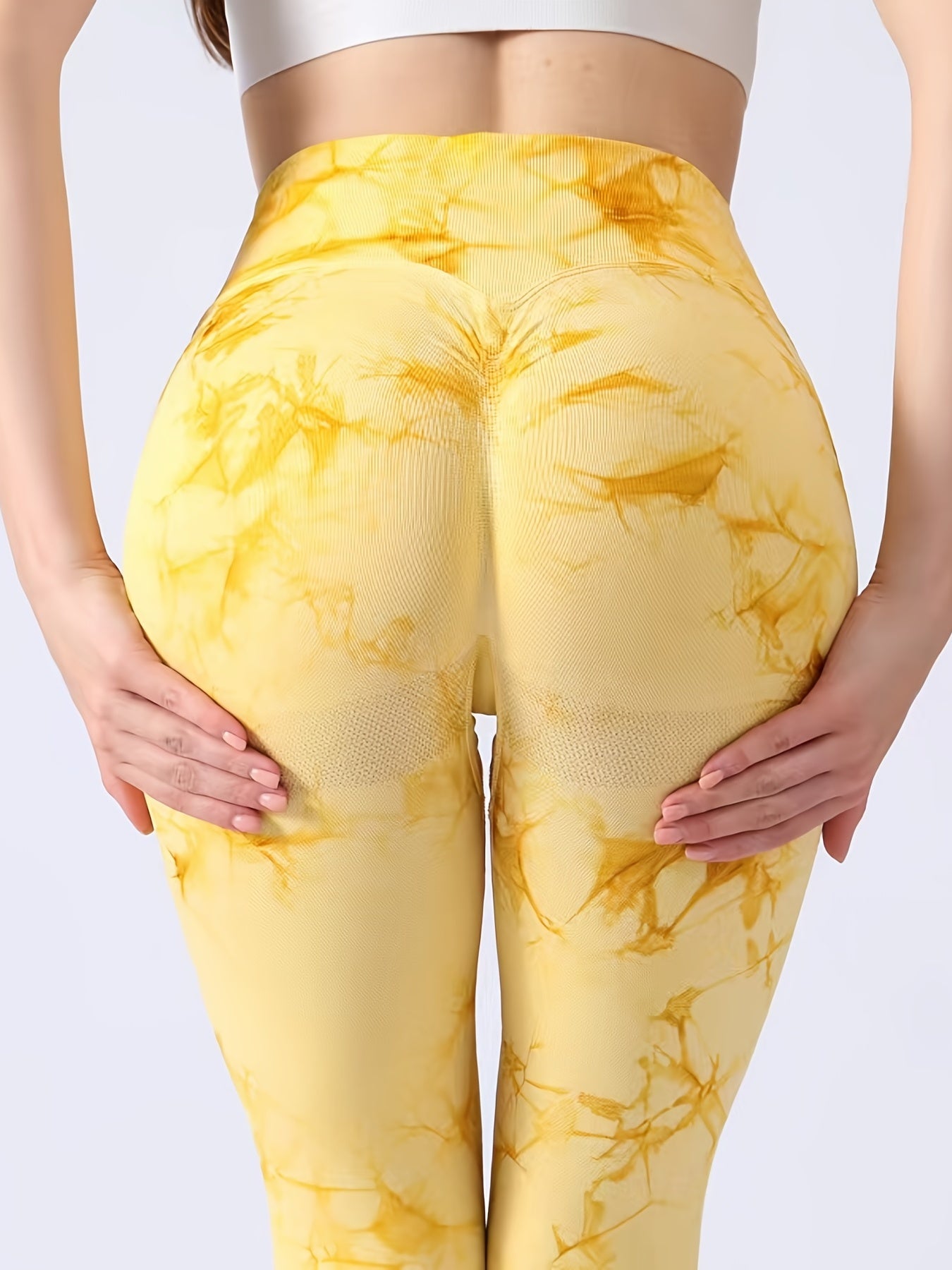 Tie Dye Seamless Yoga Leggings High Waist Fitness Sports Pants