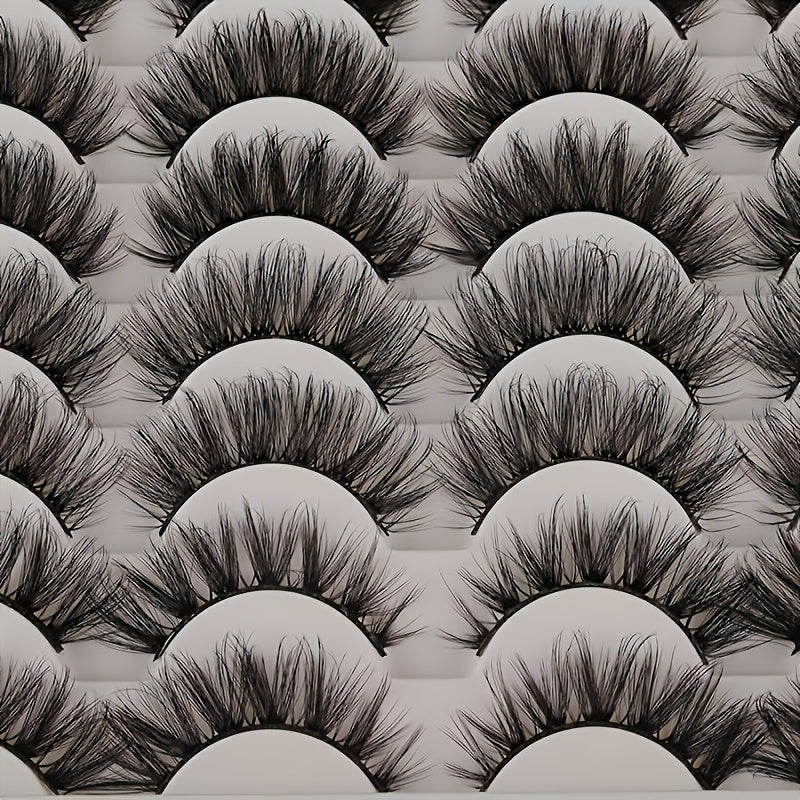 48 Pairs Fluffy Thick Faux Mink Lashes Soft Natural Long Wispy Full Strip Lashes