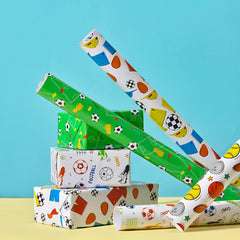 Colorful Cartoon Birthday Gift Wrapping Paper Roll