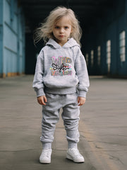 OERYUI Wild Print Hoodies Pants Set Spring Fall Sports Gift