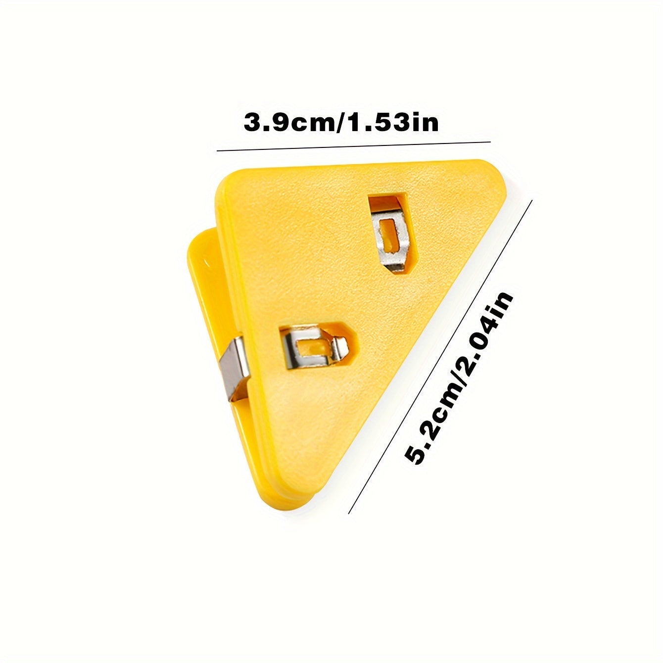 10pcs Triangular Clips Book Clips Anti Curling Office Stationery Acrylic Pp Clip