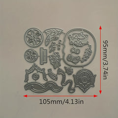 Halloween Pumpkin House Carriage Metal Cutting Die for DIY Scrapbooking