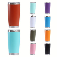600ml Stainless Steel Insulated Water Cup Leakproof Coffee Cup