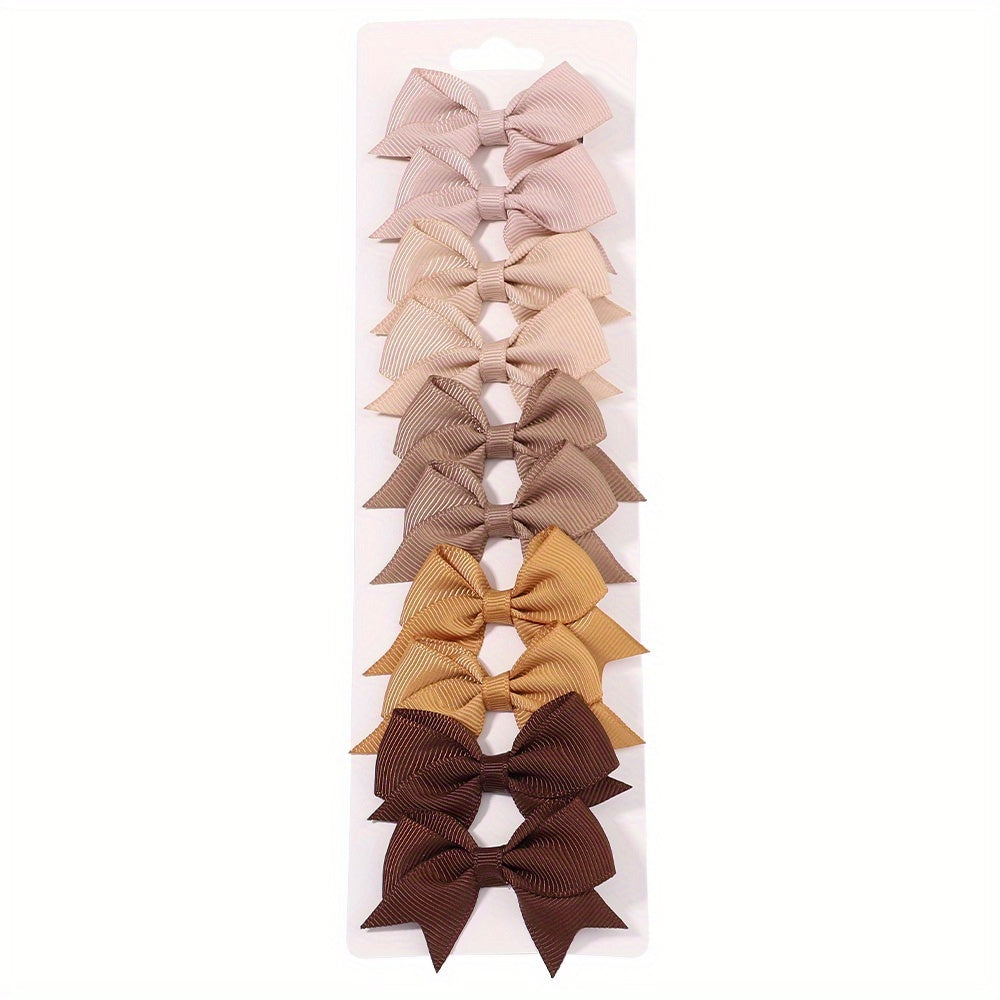 10pcs Baby Girls' Holiday Party Hair Clips Set