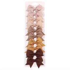 10pcs Baby Girls' Holiday Party Hair Clips Set