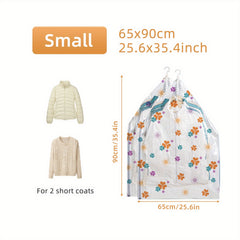 2pcs Hanging Vacuum Compression Storage Bags Clothes Suits Shirts