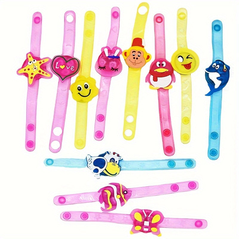 Kids Glitter Silicone Bracelet Toy - Mixed Random Hair
