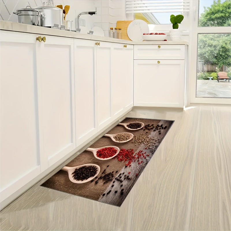 Boho Anti Fatigue Kitchen Rugs - Absorbent Non Slip Stain Resistant